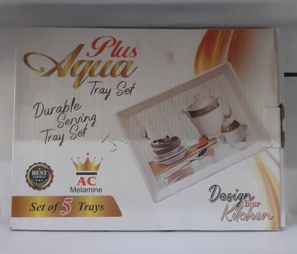 Plastic Trays Set 5 pcs